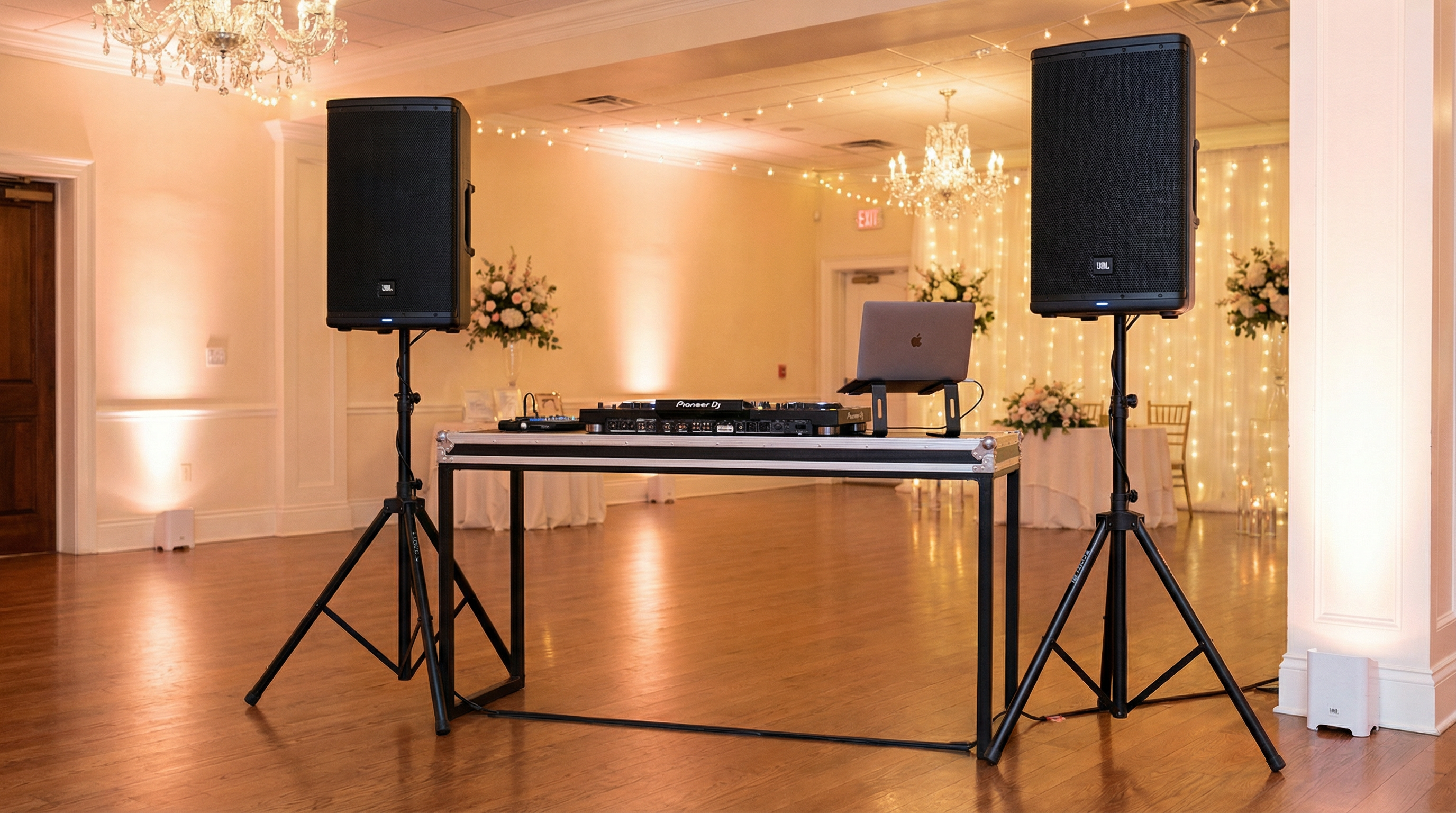 Professional DJ equipment setup